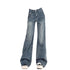 Ladies High Waist Flare Jeans - Vintage Inspired
