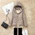 Women’s Lightweight Hooded Puffer Jacket in 15 Colours