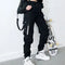 Women's Black Cargo Pants with Pockets