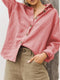Women’s Vintage Oversized Button-Up Blouse
