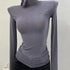 Chic Women's Long Sleeve Sheer T-Shirt