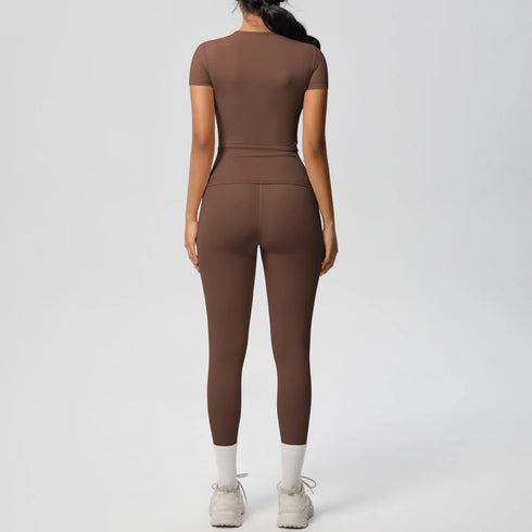 Women's 2-Piece Patchwork Yoga Set