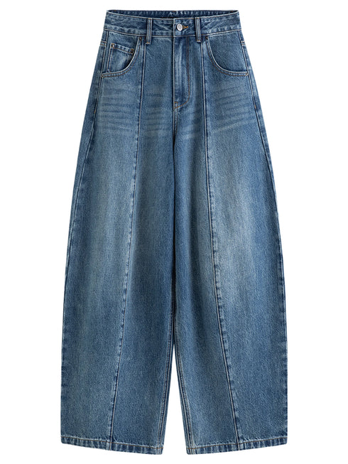 Premium Women's Straight Leg Jeans - Blue
