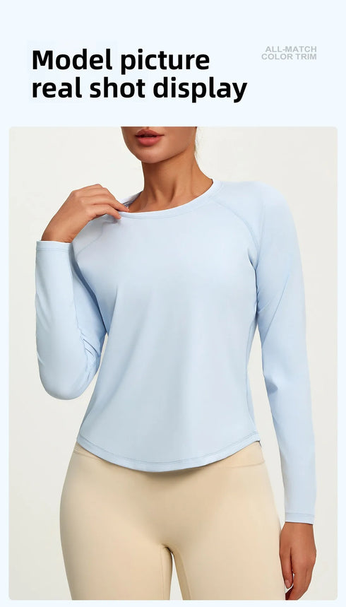 Women's Long Sleeve Breathable Sports Top