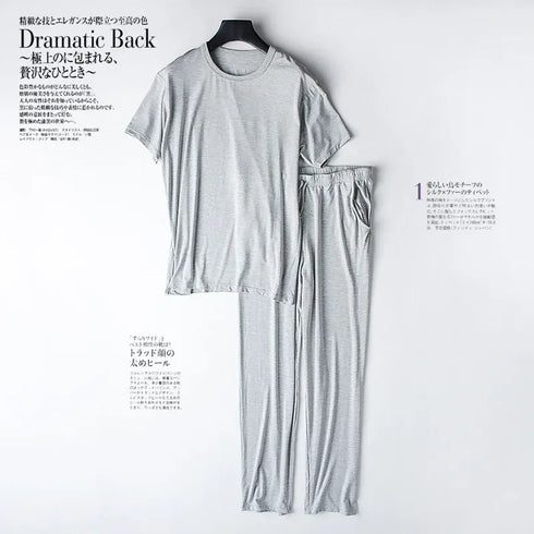 Men's Modal Short-Sleeved Pyjama Set