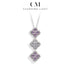 Sparkling Moissanite Diamond Necklace in 925 Silver
