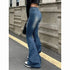 Vintage High Waist Flare Jeans for Women