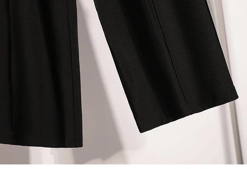 Plus Size Wide Leg Trousers for Women - Autumn 2024