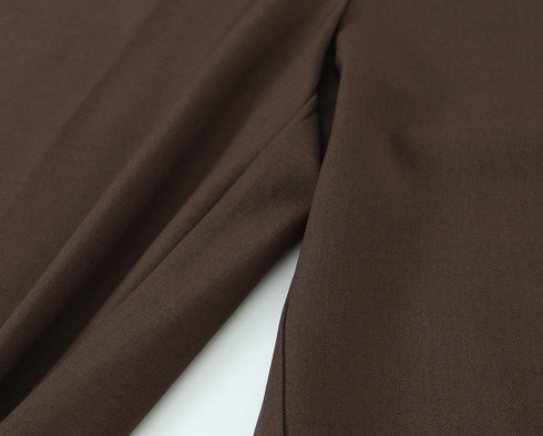 Elegant V-Neck Two-Piece Set with Wide-Leg Pants