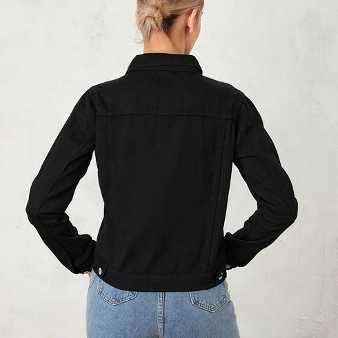 Cropped Denim Jacket for Women