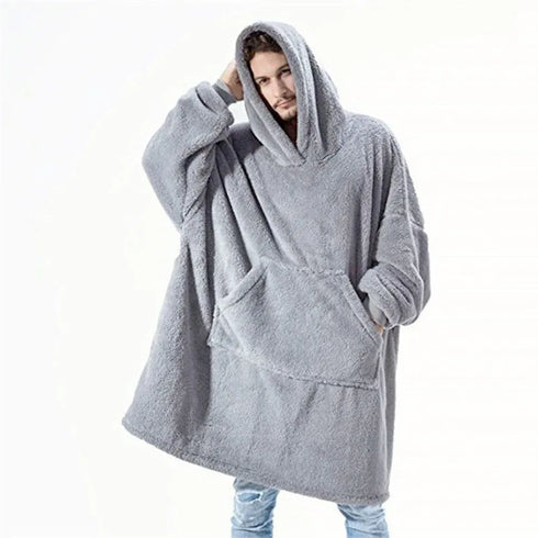 Oversized Hooded Fleece Hoodie Blanket for Women
