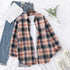 Casual Women's Flannel Plaid Shirt - Autumn Collection