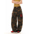ZHIZOU Women's High Waist Camouflage Cargo Pants