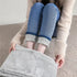 High Waist Thermal Denim Jeans for Women