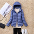Women’s Lightweight Hooded Puffer Jacket in 15 Colours