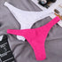 Adjustable Bikini Bottoms in Black and Pink