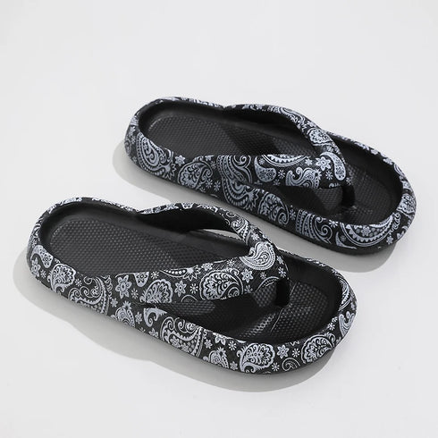 Leopard Print Summer Comfort Flip-Flops