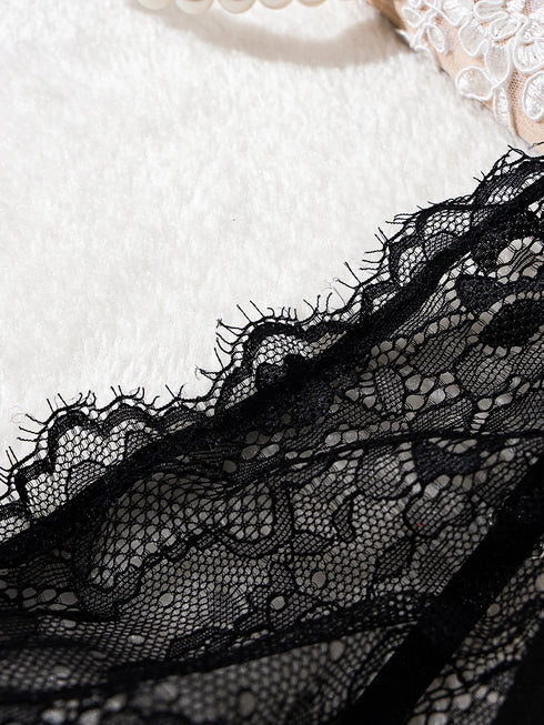 Elegant Black Lace Nightgown for Women