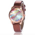 Women's Rainbow Leather Band Quartz Watch