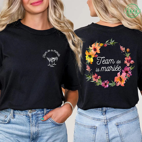 French Girls’ EVJF Vibe: Future Bride & Team Bride Matching Tees – Rock Your Single Farewell At Bachelorette Party T-shirt