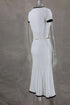 Elegant White Pleated Skirt Set with Short Sleeve Top