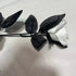 5pcs Silk Black Rose Artificial Flower Heads