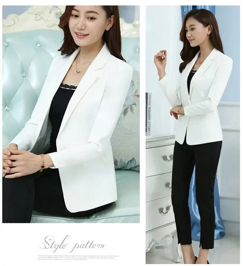 Elegant Women's Blazer in Pink and Blue