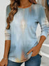 Women's Floral Watercolour Print Long Sleeve Top