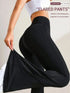 High Waist Flared Yoga Pants in Black