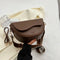 PU Leather Women's Crossbody Bag with Red Strap