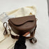 PU Leather Women's Crossbody Bag with Red Strap