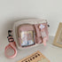 Kawaii Nylon Crossbody Bag with Multiple Pockets