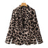 ZANZEA Leopard Print Lightweight Blazer for Women
