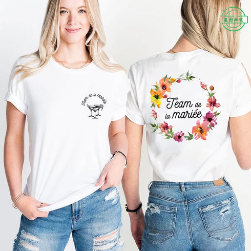 French Girls’ EVJF Vibe: Future Bride & Team Bride Matching Tees – Rock Your Single Farewell At Bachelorette Party T-shirt