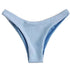 Women's Low Waisted Thong Bikini Bottoms - Red & White