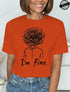 Harajuku I'm Fine Graphic T-Shirt for Women