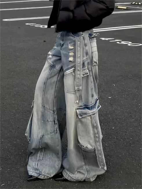 High Waisted Black Wide Leg Jeans for Women