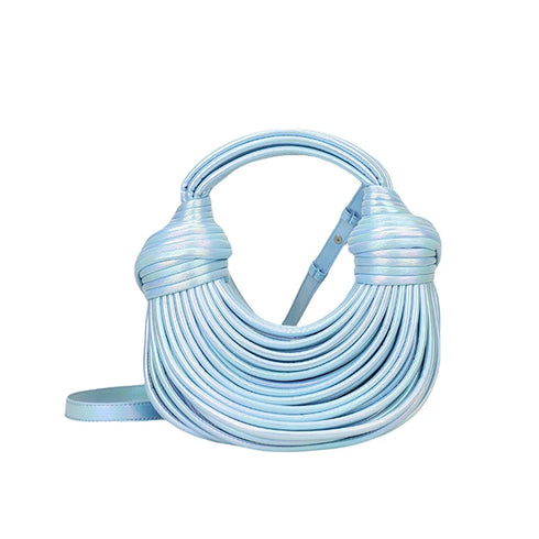 MOODS Luxury Evening Purses Golden Noodle Knot Clutch Bag for Dinner Party Stylish Women's Handbag Fashion Accessory