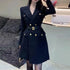 Double Breasted Blazer Dress with Belt