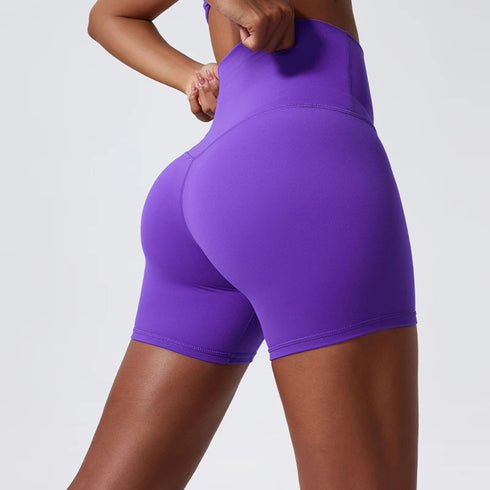 Hearuisavy Soft Yoga Shorts High Waist Buttock Lift Leggings