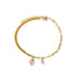 Elegant Zircon Flower Charm Bracelet for Women