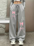 Women's Plus-Size Loose Straight Fleece Leg Sweatpants