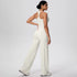 Backless Yoga Set with Wide Leg Pants