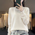 100% Merino Wool Long Sleeve Sweater for Women