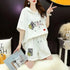 Women's Casual Hooded Cotton Two Piece Set
