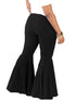 Plus Size Black Flare Pants for Women