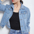 Women's Casual Denim Jacket for Spring and Autumn