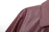 Chic Wine Red Short Jacket for Women