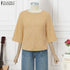 ZANZEA Elegant Embroidered Blouse for Women