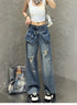 Chic Wide Leg Denim Jeans for Women